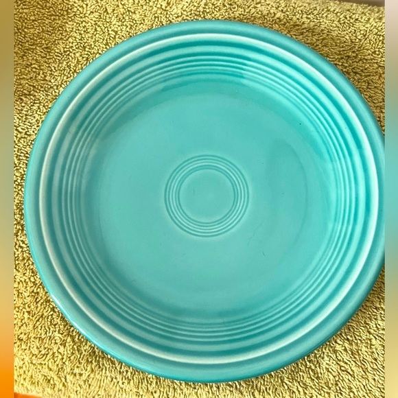 Homer Laughlin Turquoise Fiesta Ware Salad Plate Replacement Piece 7" EUC - Picture 1 of 2
